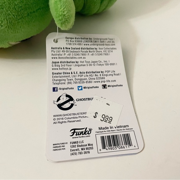 2016  Ghostbusters Slimer Plush Stuffed Animal 5 Inch Funko Mopeez Character Toy - Picture 9 of 13